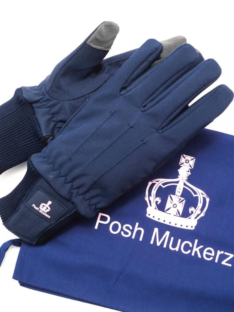 Posh Muckerz® ORIGINAL NAVY / NAVY CONTRAST Riding Gloves